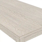 Table de salle à manger en bois massif gris, pieds carrés, 4 à 6 places