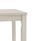 Table de salle à manger en bois massif gris, pieds carrés, 4 à 6 places