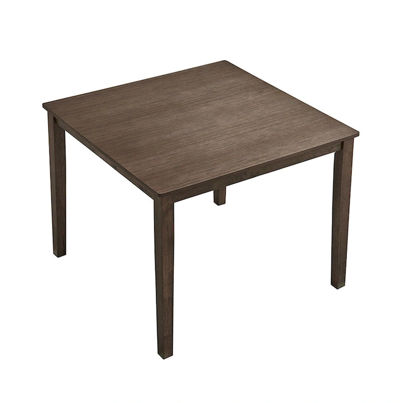 Ensemble de salle à manger carré, Marron/Chêne/Marron foncé, 5 pièces (4 personnes)