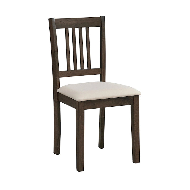 Ensemble de salle à manger carré, Marron/Chêne/Marron foncé, 5 pièces (4 personnes)