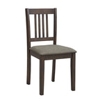 Ensemble de salle à manger carré, Marron/Chêne/Marron foncé, 5 pièces (4 personnes)