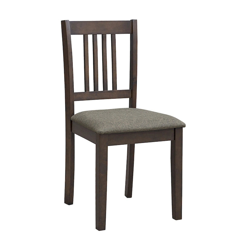 Ensemble de salle à manger carré, Marron/Chêne/Marron foncé, 5 pièces (4 personnes)