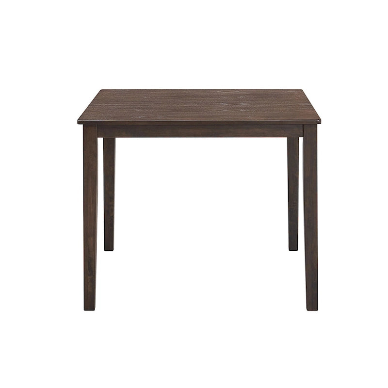 Ensemble de salle à manger carré, Marron/Chêne/Marron foncé, 5 pièces (4 personnes)
