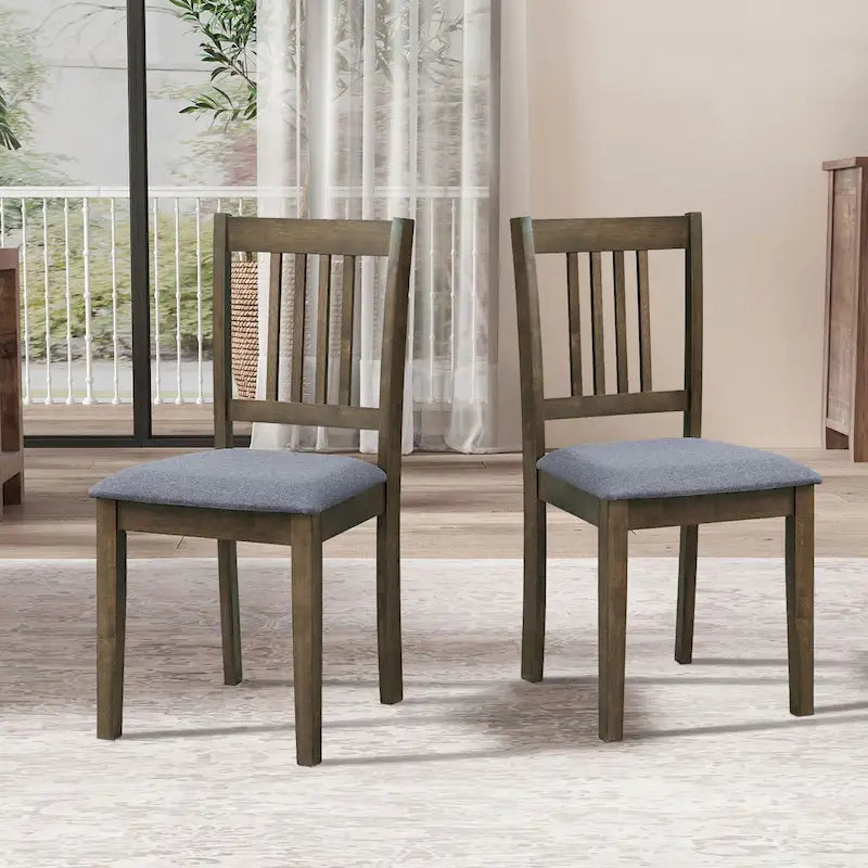 Ensemble de salle à manger carré, Marron/Chêne/Marron foncé, 5 pièces (4 personnes)