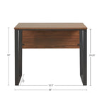 Bureau informatique 510 Design Carlyle de 38 pouces avec pieds en métal