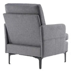 Fauteuil d'appoint en tissu 4 coloris