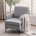 Fauteuil d'appoint en tissu 4 coloris