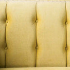 Canapé Nall en tissu rembourré avec dossier capitonné et accoudoirs Tuxedo par Furniture of America