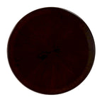 Table d'appoint ronde traditionnelle sur pied, marron foncé – Finition cerisier de plantation