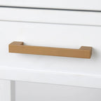 Table d'appoint mi-siècle blanche avec tiroir et étagère