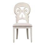 Ensemble de 5 pièces de table sur pied blanc antique « Farmhouse Reimagined »