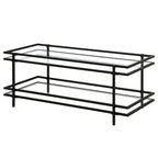 Étagère de présentation à 4 niveaux en acier et verre, voûtée, laiton/bronze noirci