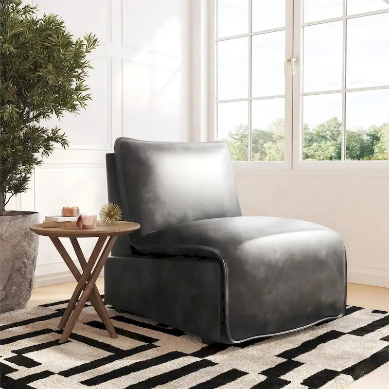 Fauteuil inclinable électrique en similicuir espresso / noisette, 1 place