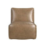 Fauteuil inclinable électrique en similicuir espresso / noisette, 1 place
