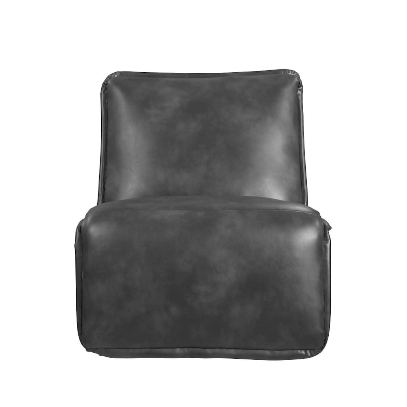 Fauteuil inclinable électrique en similicuir espresso / noisette, 1 place