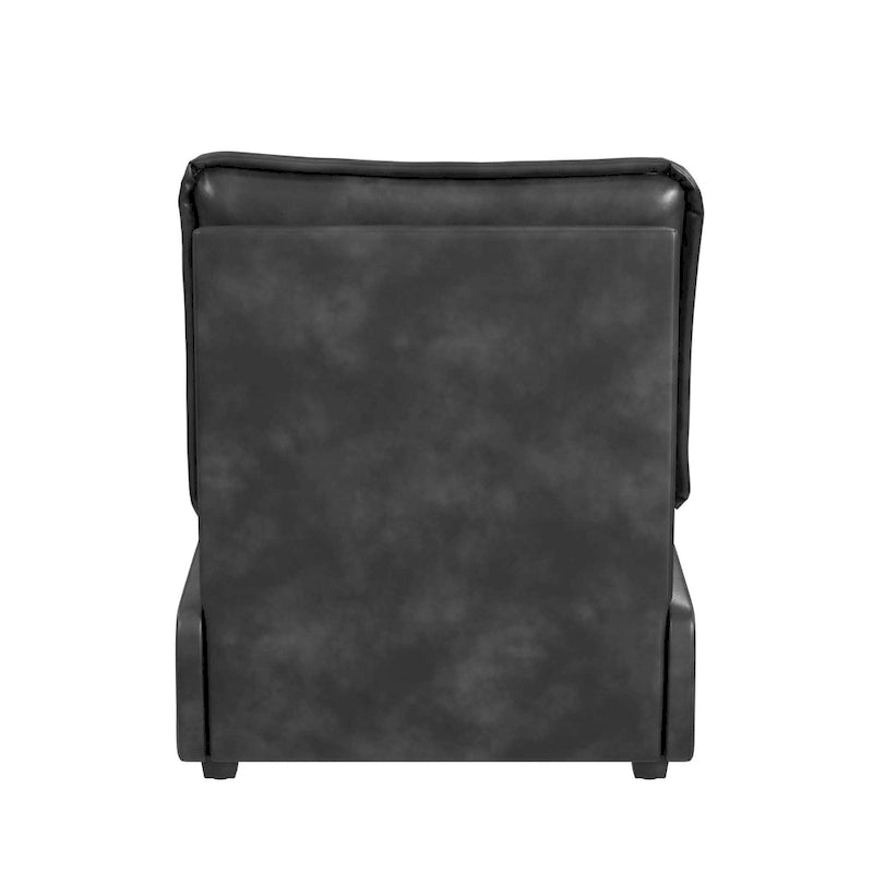 Fauteuil inclinable électrique en similicuir espresso / noisette, 1 place