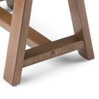 WYNDENHALL Hawkins Bureau de travail moderne industriel en BOIS MASSIF de 56 pouces de large