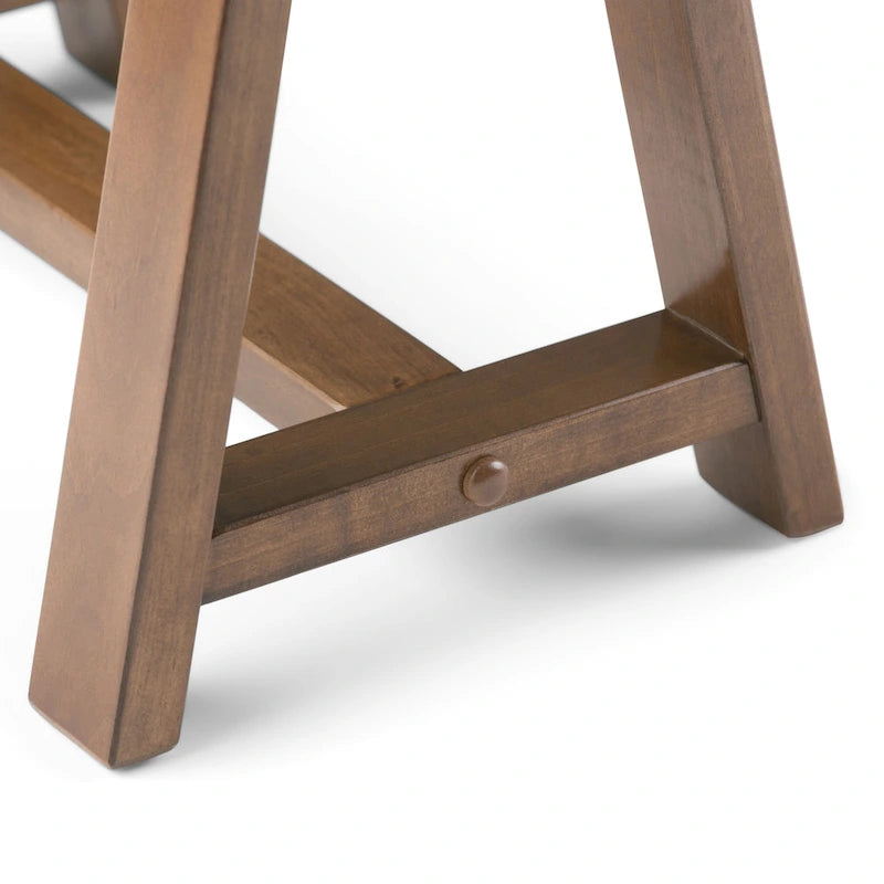 WYNDENHALL Hawkins Bureau de travail moderne industriel en BOIS MASSIF de 56 pouces de large