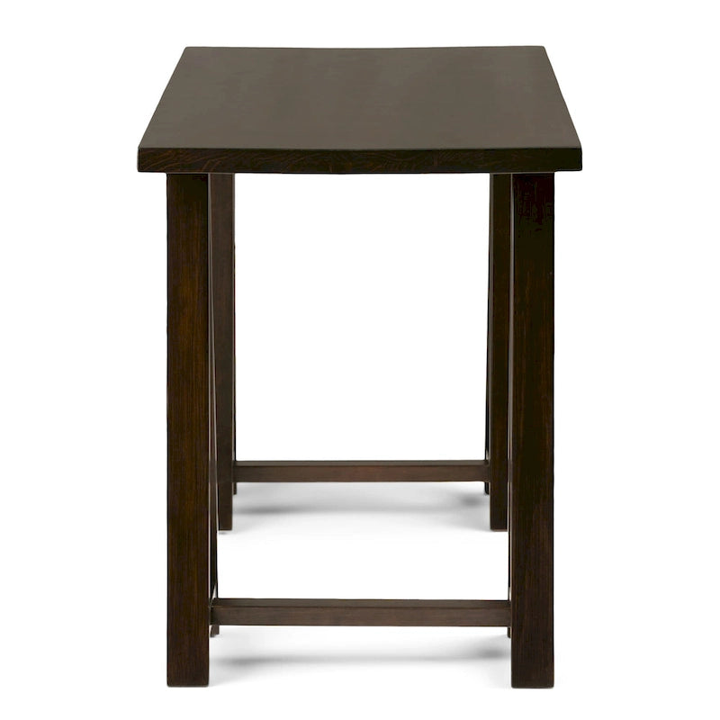 WYNDENHALL Hawkins Bureau de travail moderne industriel en BOIS MASSIF de 56 pouces de large