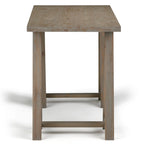 WYNDENHALL Hawkins Bureau de travail moderne industriel en BOIS MASSIF de 56 pouces de large