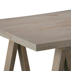 WYNDENHALL Hawkins Bureau de travail moderne industriel en BOIS MASSIF de 56 pouces de large
