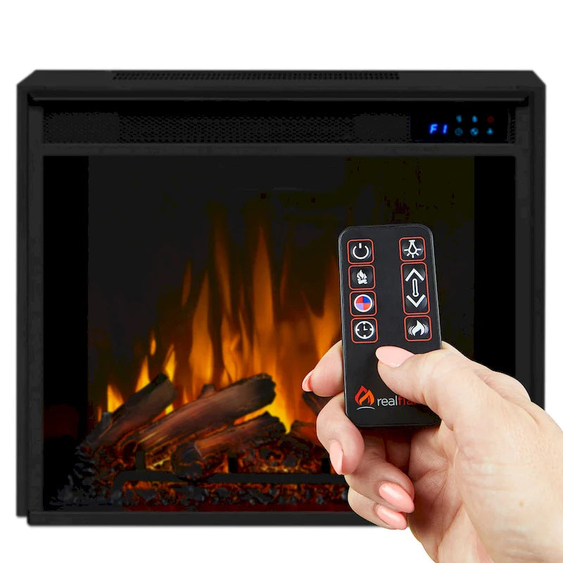Meuble TV cheminée électrique acajou foncé, 1 personne, 75,5"L x 21,5"P x 27,7"H