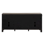 Meuble TV vieilli gris anthracite – Style rustique, convient aux TV jusqu'à 183 cm