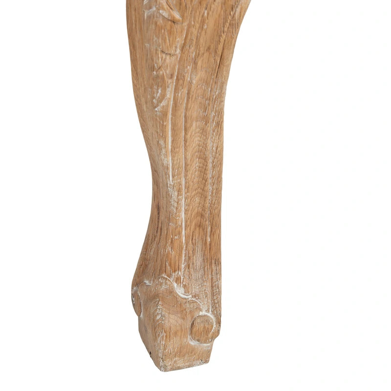 Fauteuil d'appoint Camelback 1 place en lin naturel et chêne