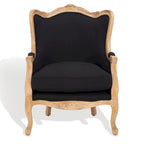 Fauteuil d'appoint Camelback 1 place en lin naturel et chêne