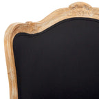Fauteuil d'appoint Camelback 1 place en lin naturel et chêne