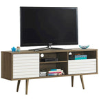 Meuble TV/console moderne Gymax, 3 étagères, tiroir de rangement évasé – Voir détails