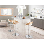 Tabouret de bar réglable Carson Carrington Sadie avec repose-pieds ovale (lot de 3)