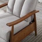 Fauteuil à accoudoirs en bois