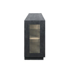 Bahut Classic Home Larson 90 en pin recyclé et verre