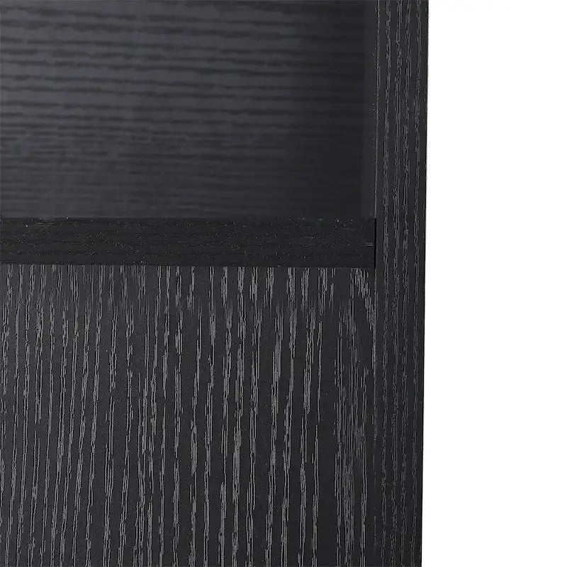 Meuble de rangement pour WC style ferme blanc/noir, capacité 2 personnes