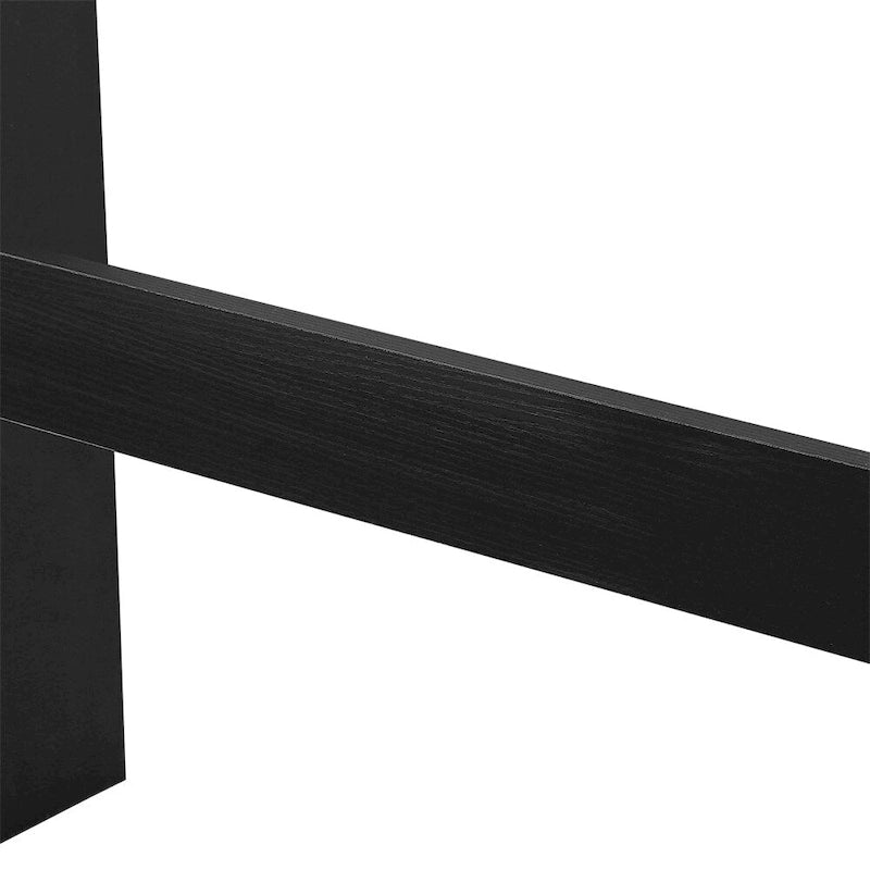 Meuble de rangement pour WC style ferme blanc/noir, capacité 2 personnes