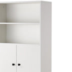 Meuble de rangement pour WC style ferme blanc/noir, capacité 2 personnes
