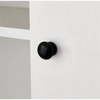 Meuble de rangement pour WC style ferme blanc/noir, capacité 2 personnes