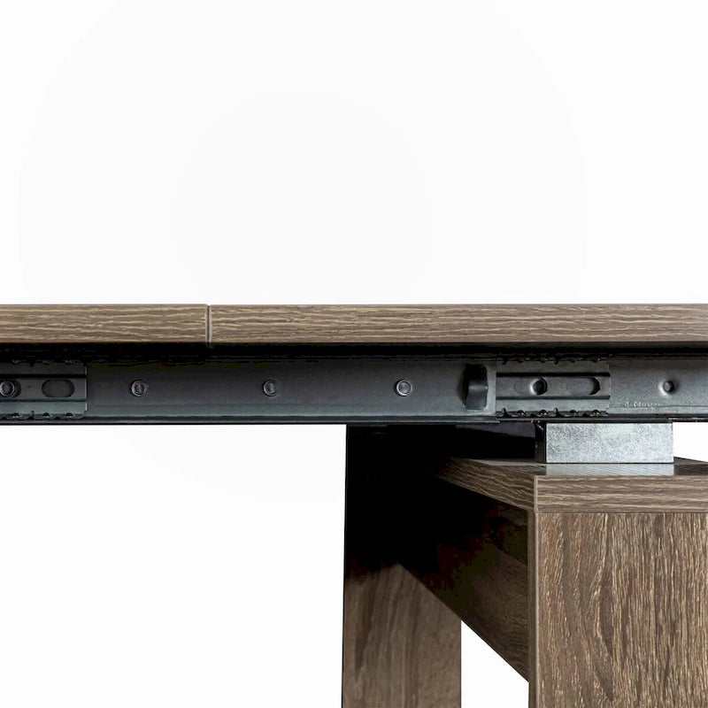 Console extensible marron, 1 à 10 personnes