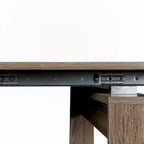 Console extensible marron, 1 à 10 personnes