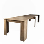 Console extensible marron, 1 à 10 personnes