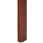 Chaise de salle à manger blanche ronde, cadre en bois massif, lot de 2