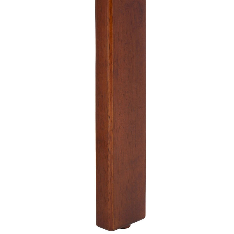 Chaise de salle à manger blanche ronde, cadre en bois massif, lot de 2
